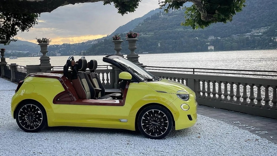 Atelier Castagna Milano превратило электромобиль Fiat 500e в стильный кабриолет