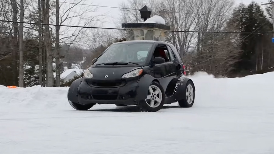 Smart ForTwo оснащен двигателем от супербайка Suzuki Hayabusa