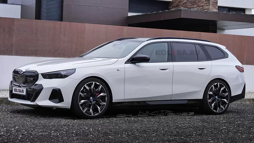 BMW 5 Series Touring 2024 года представлен на рендерах
