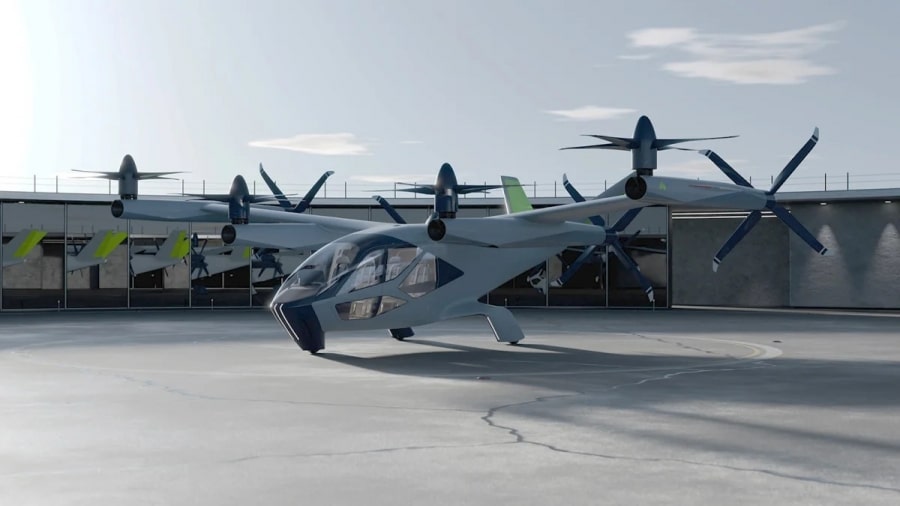 Hyundai показала воздушное такси S-A2, способное развивать скорость около 190 км/ч