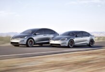 Tesla Model SX Лунный серый