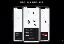 Приложение Tesla Ride Sharing Network